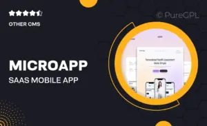 MicroApp – SaaS Mobile App Website Elementor Template Kits
