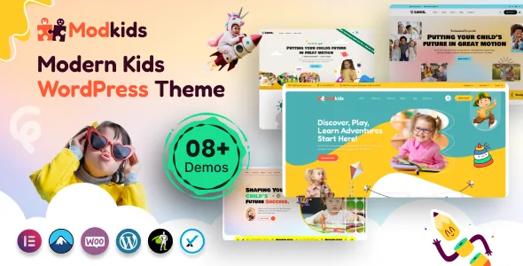 modkids modern kids wordpress theme 1