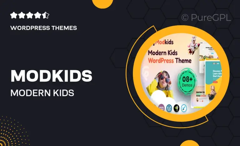 modkids modern kids wordpress theme