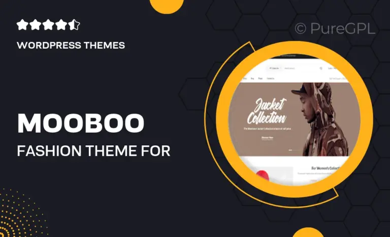 mooboo fashion theme for woocommerce wordpress