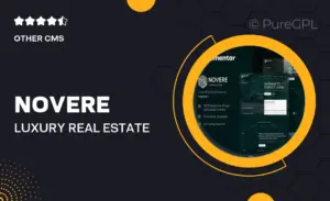 Novere – Luxury Real Estate Agency Elementor Template Kit