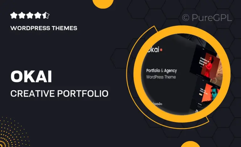okai creative portfolio wordpress theme