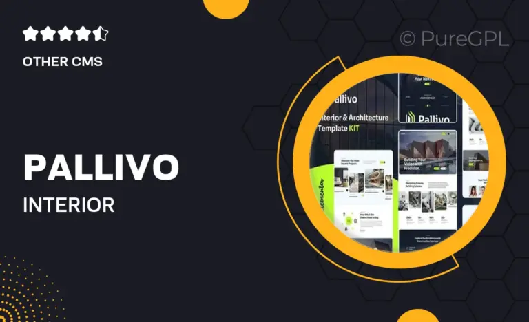pallivo interior architecture elementor template kit