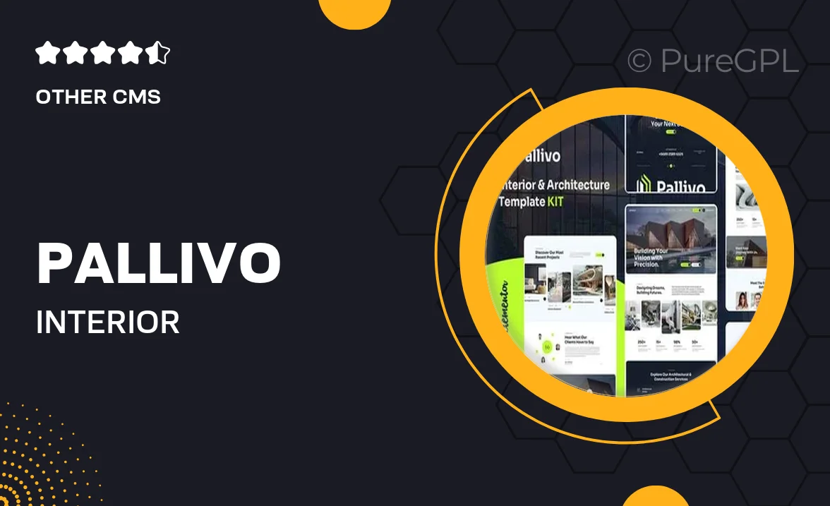 Pallivo – Interior & Architecture Elementor Template Kit