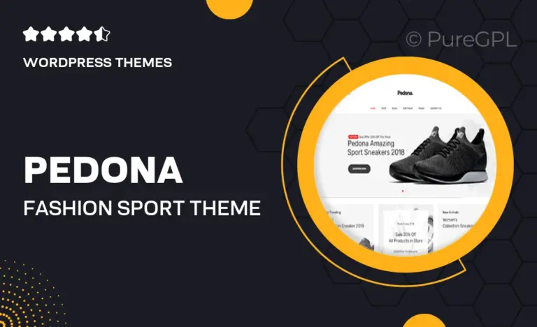 pedona fashion sport theme for woocommerce wordpress