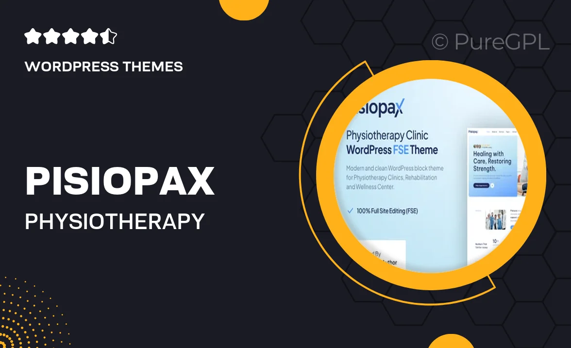 Pisiopax – Physiotherapy Clinic Gutenverse FSE WordPress Block Theme