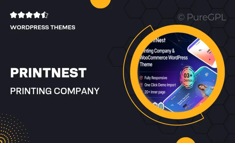 printnest printing company woocommerce wordpress theme