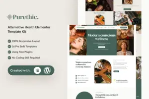 Purethic – Alternative Health Elementor Template Kit
