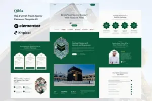 Qibla – Hajj & Umrah Travel Agency Elementor Template Kit