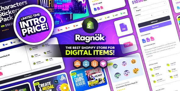 ragnok shopify theme for digital items 1