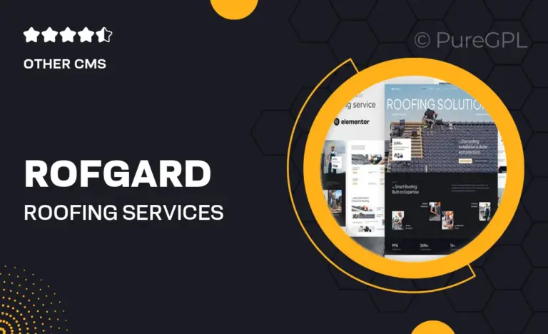 rofgard roofing services elementor template kit