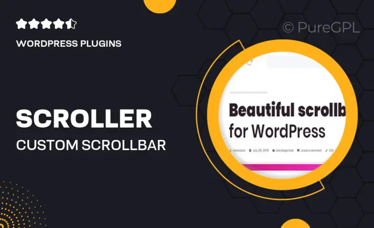 scroller custom scrollbar for wordpress