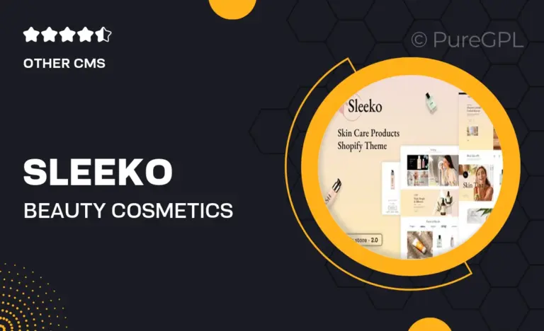 sleeko beauty cosmetics shop theme