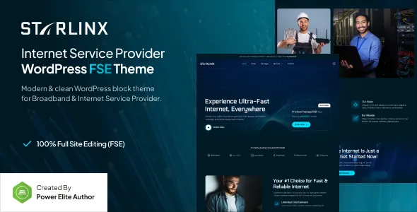 starlinx broadband internet service provider fse wordpress theme 1