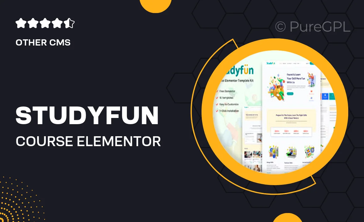 Studyfun – Course Elementor Template Kit