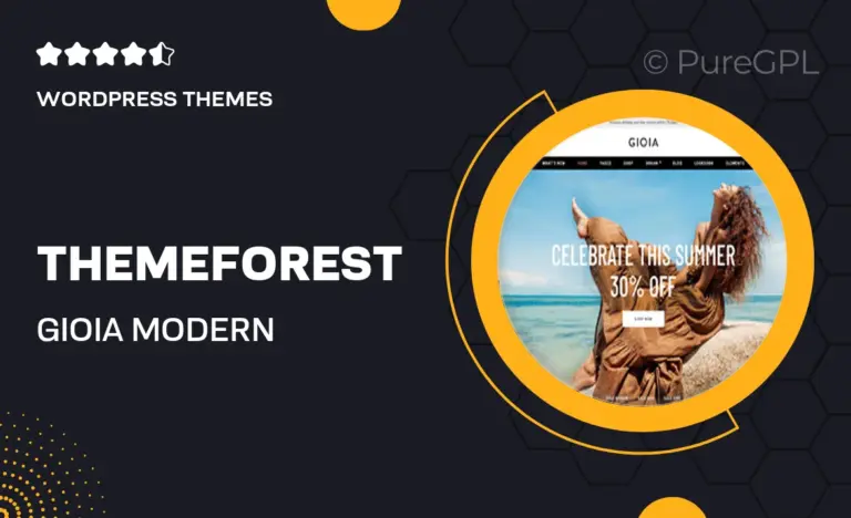 themeforest gioia modern fashion shop