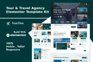 TourDen – Tour & Travel Agency Elementor Template Kit
