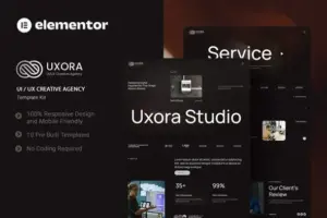 Uxora – UI UX Creative Agency Elementor Template Kit