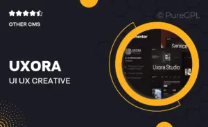 Uxora – UI UX Creative Agency Elementor Template Kit