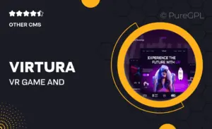 Virtura – VR Game and Technology Website Elementor Template Kits