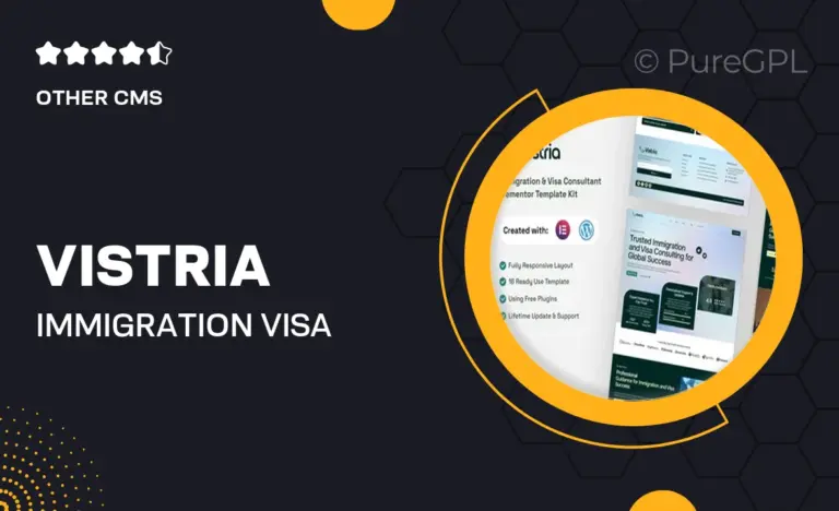 vistria immigration visa consultant elementor template kit