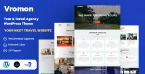Vromon – Tour & Travel Agency WordPress Theme