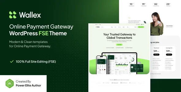 wallex online payment gateway fse wordpress theme 1