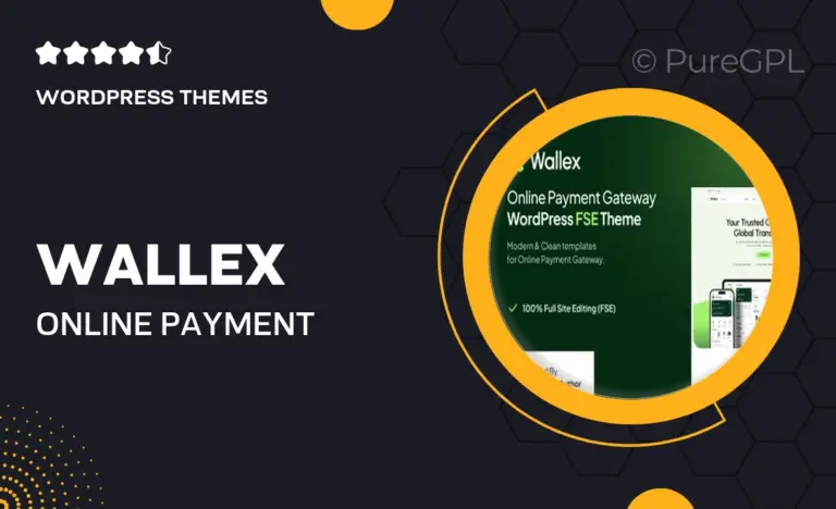 wallex online payment gateway fse wordpress theme