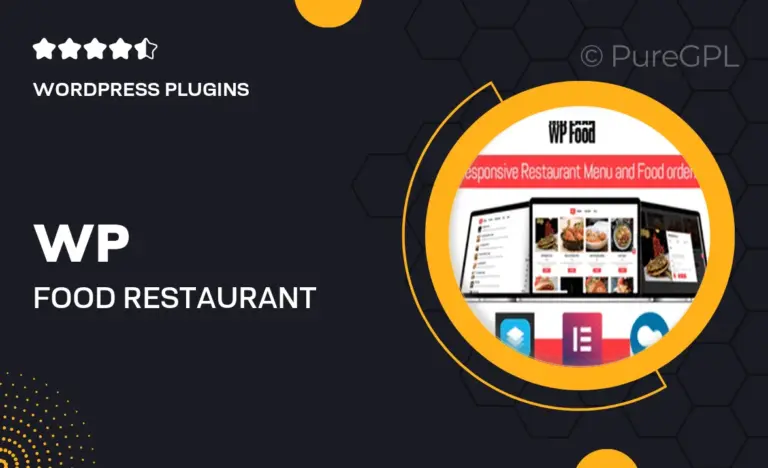 wp food restaurant menu food ordering