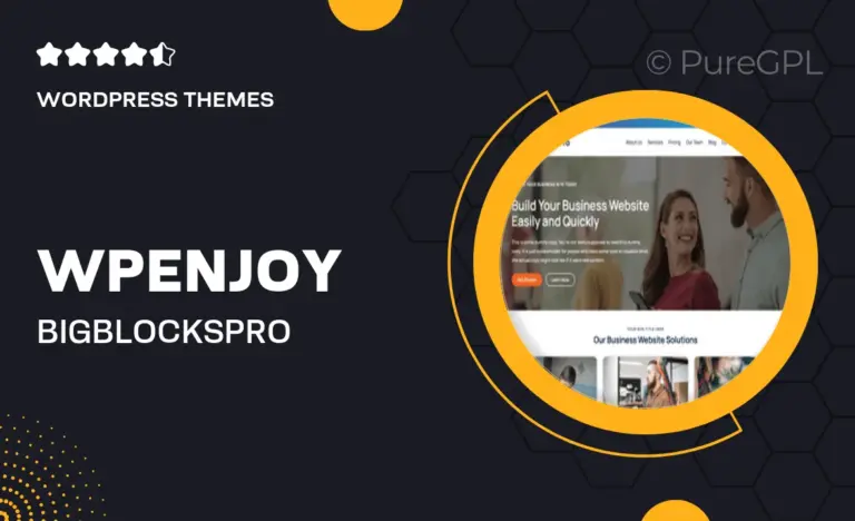 wpenjoy bigblockspro