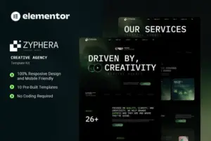 Zyphera – Creative Agency Elementor Template Kit