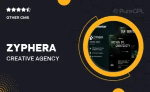 Zyphera – Creative Agency Elementor Template Kit
