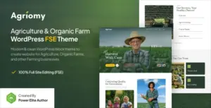 Agriomy – Agriculture & Organic Farm Gutenverse FSE WordPress Block Theme