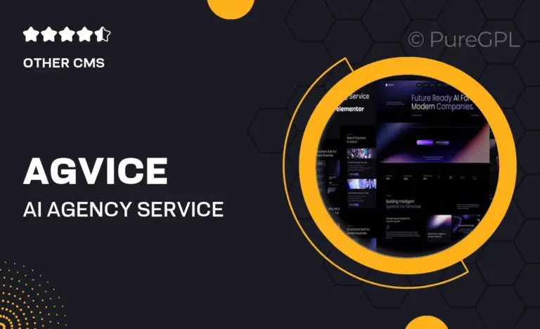 agvice ai agency service elementor template kit