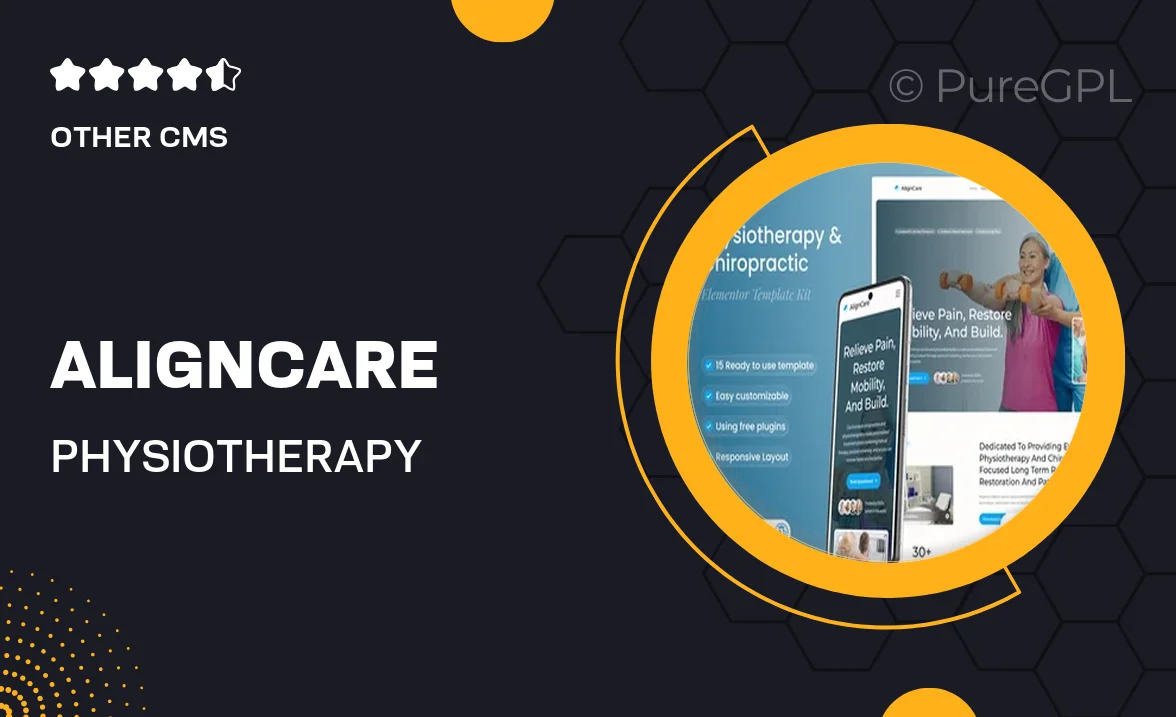 Aligncare – Physiotherapy & Chiropractic Elementor Template Ki