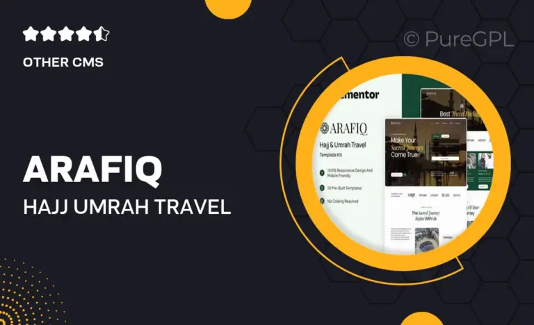 arafiq hajj umrah travel elementor template kit