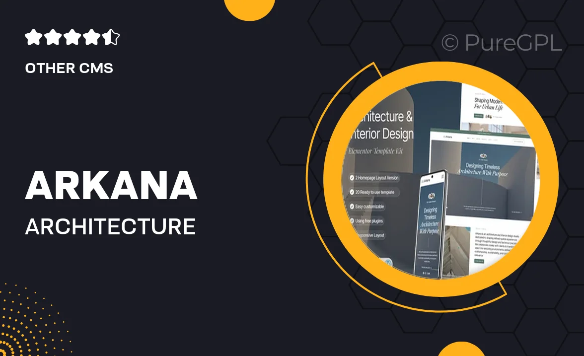 Arkana – Architecture & Interior Design Elementor Template Kit