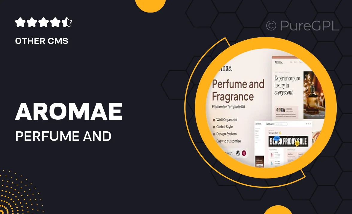 Aromae – Perfume and Fragrance Elementor Template Kit