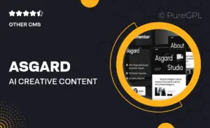 Asgard – AI Creative Content Agency Elementor Template Kit