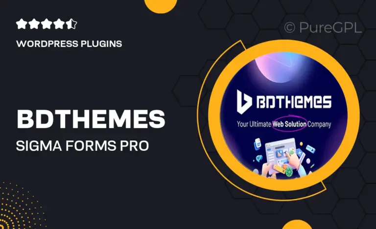 bdthemes sigma forms pro