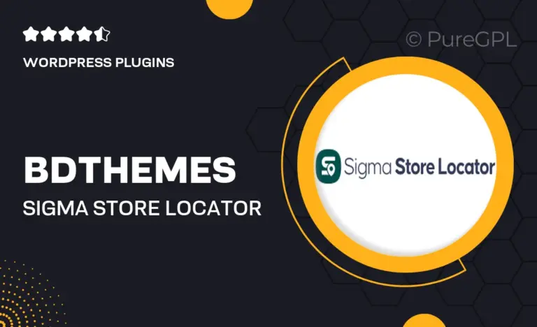 bdthemes sigma store locator