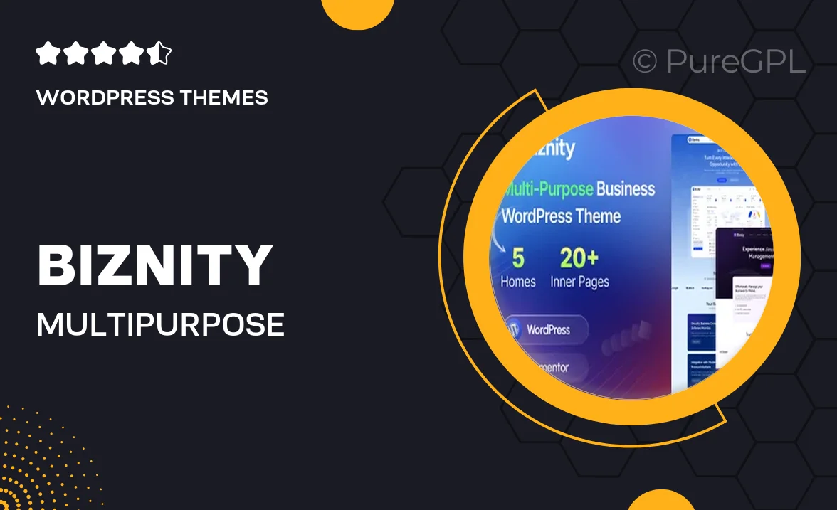 Biznity – Multipurpose Business WordPress Theme