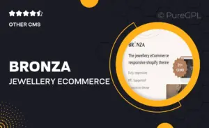Bronza – Jewellery eCommerce Responsive Shopify 2.0 Theme