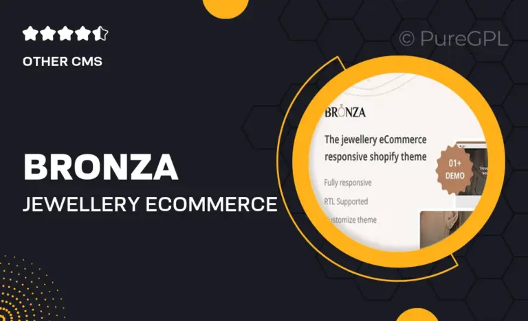 bronza jewellery ecommerce responsive shopify 2 0 theme