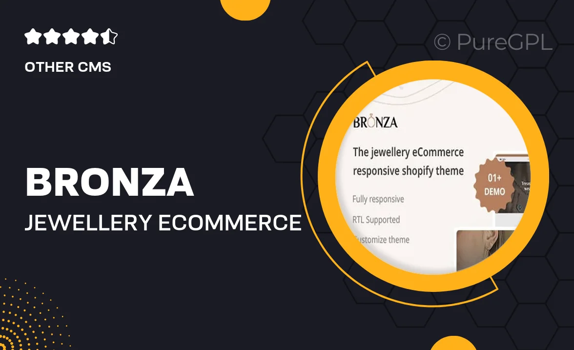 Bronza – Jewellery eCommerce Responsive Shopify 2.0 Theme