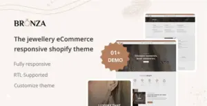 Bronza – Jewellery eCommerce Responsive Shopify 2.0 Theme