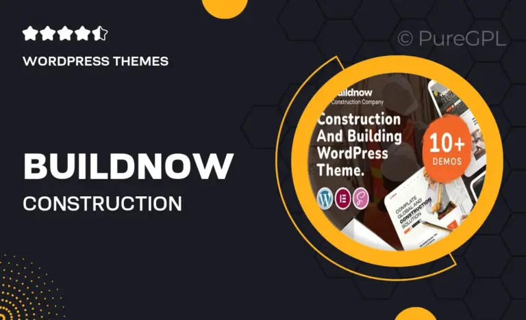 buildnow construction building wordpress theme