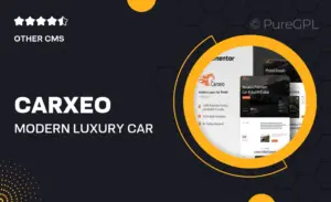 Carxeo – Modern Luxury Car Rental Elementor Template Kit