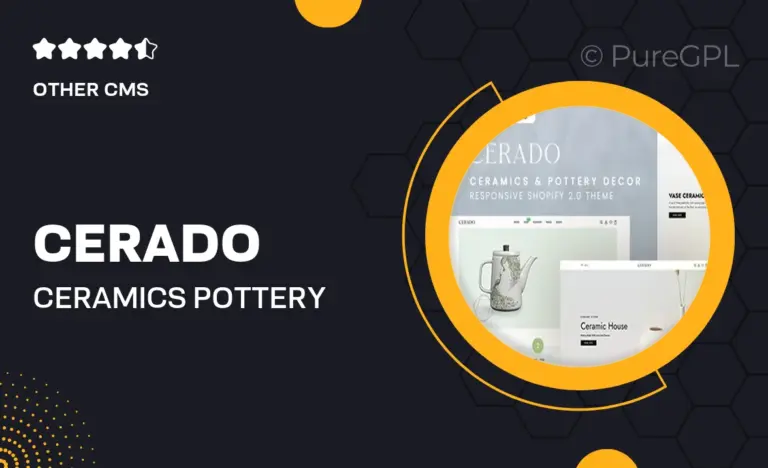 cerado ceramics pottery decor responsive shopify 2 0 theme