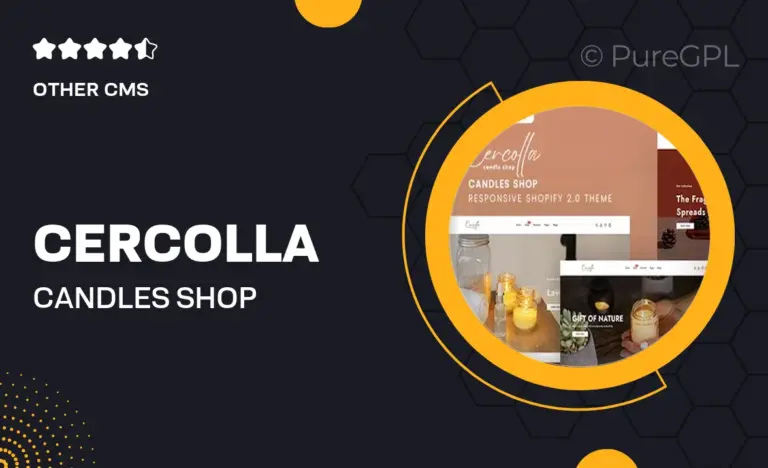 cercolla candles shop responsive shopify 2 0 theme